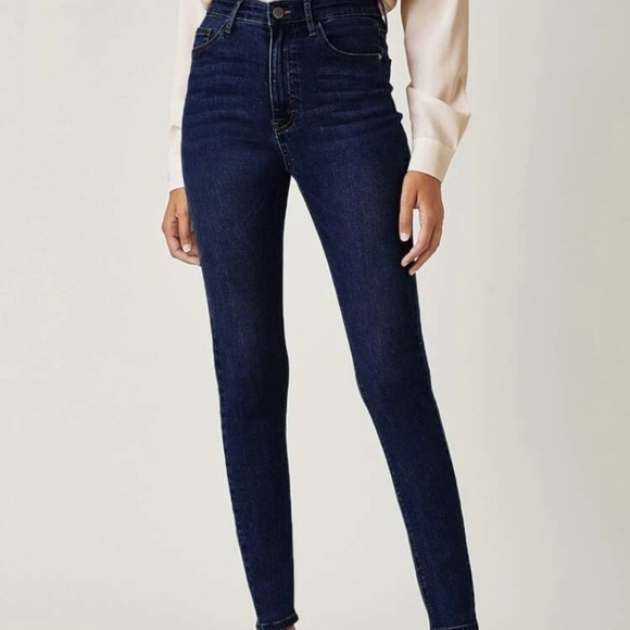 SHEIN high stretch dark wash skinny jeans - Picture 2 of 3